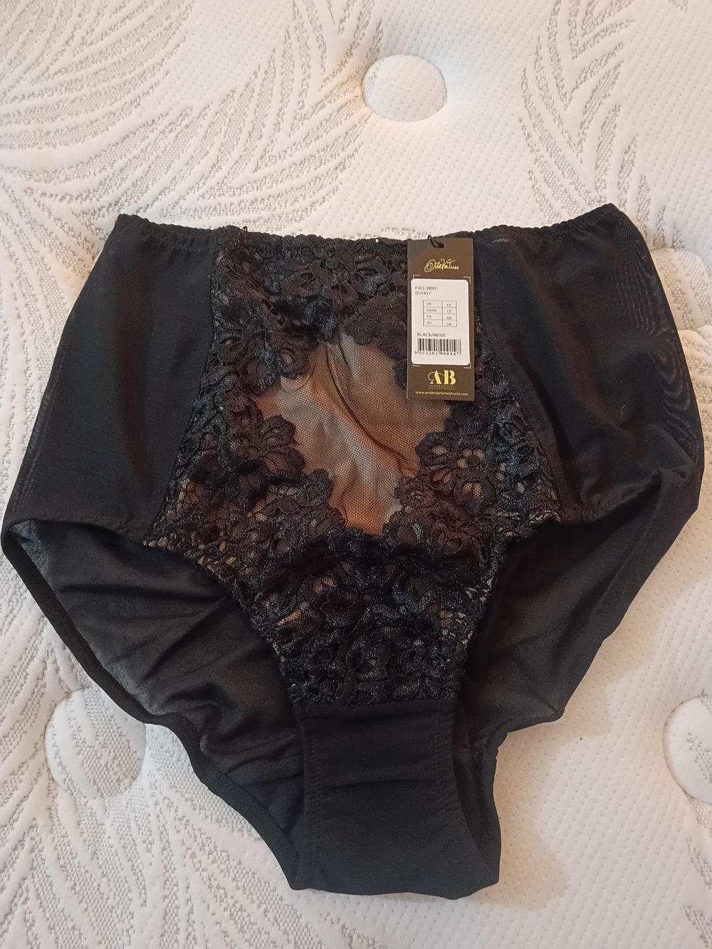 Black Dahlia Collection Black Lace High-Rise Shaping Brief